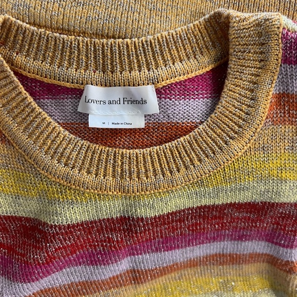 SET Lovers and Friends Sunset Crop Sweater & Skirt ($250 on Revolve) Size M - Picture 4 of 6